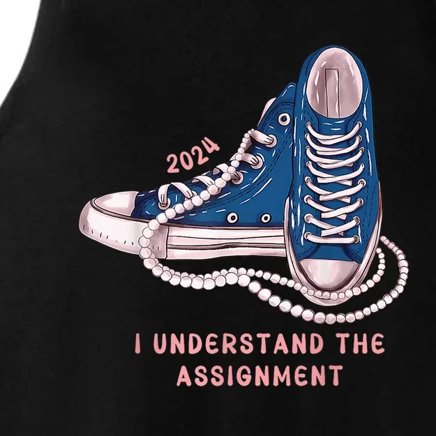 I Understand The Assignment Vote Blue Election 2024 Kamala Harris 2024 Ladies Tri-Blend Wicking Tank