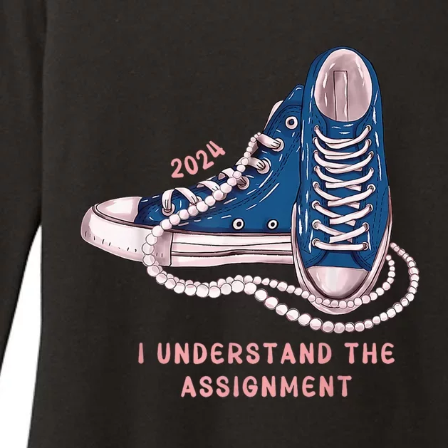 I Understand The Assignment Vote Blue Election 2024 Kamala Harris 2024 Womens CVC Long Sleeve Shirt