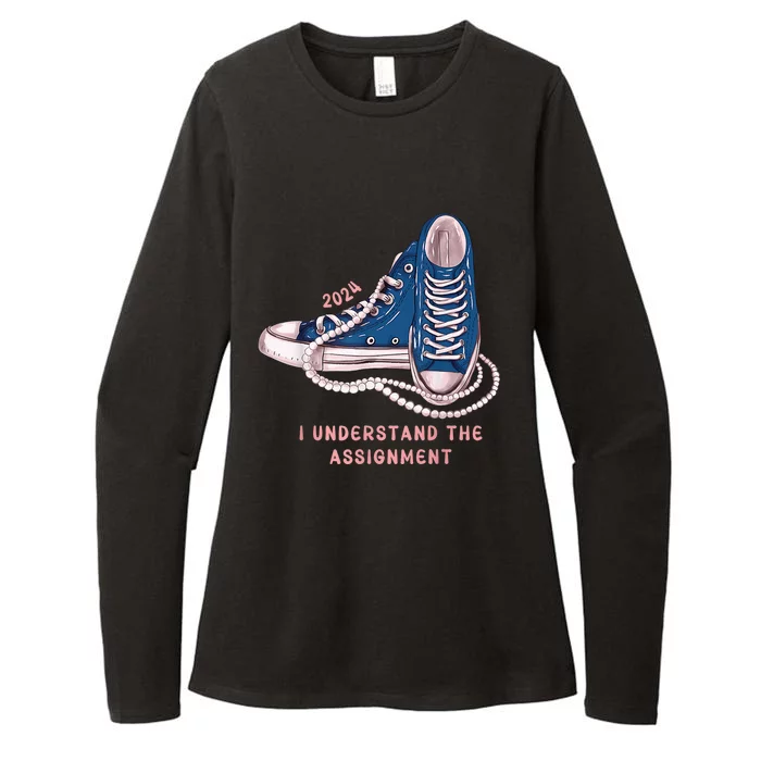 I Understand The Assignment Vote Blue Election 2024 Kamala Harris 2024 Womens CVC Long Sleeve Shirt