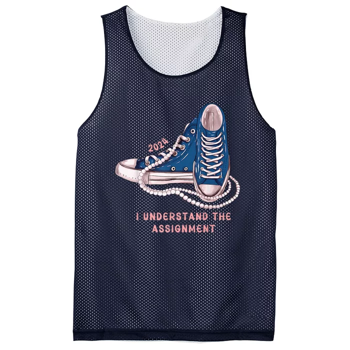 I Understand The Assignment Vote Blue Election 2024 Kamala Harris 2024 Mesh Reversible Basketball Jersey Tank