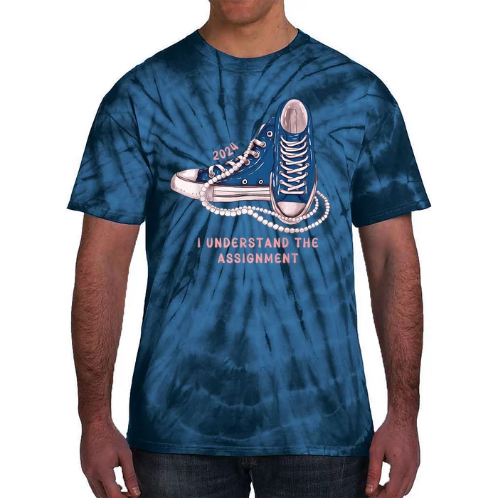 I Understand The Assignment Vote Blue Election 2024 Kamala Harris 2024 Tie-Dye T-Shirt