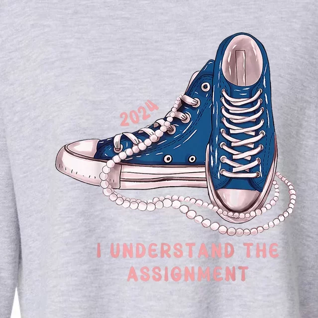 I Understand The Assignment Vote Blue Election 2024 Kamala Harris 2024 Cropped Pullover Crew