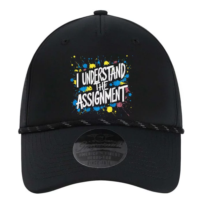 I Understand The Assignment Kamala Harris Walz On Back Print Performance The Dyno Cap