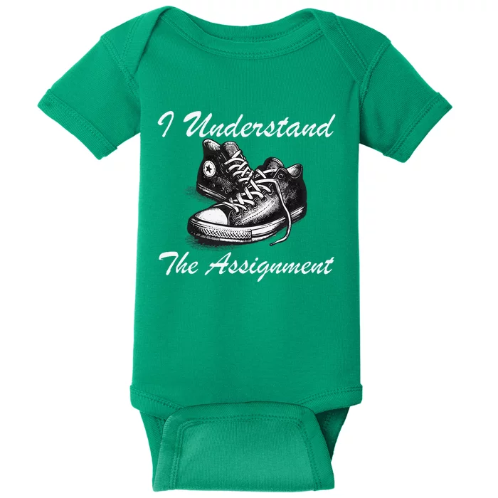 I Understand The Assignment Vote Blue Election 2024 Baby Bodysuit