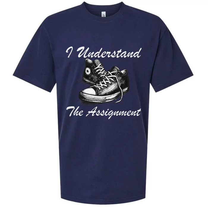 I Understand The Assignment Vote Blue Election 2024 Sueded Cloud Jersey T-Shirt