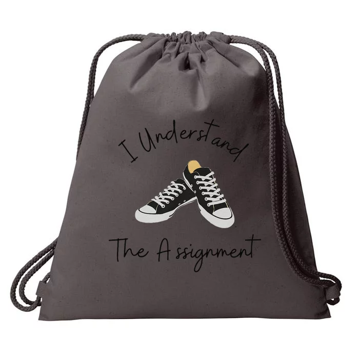 I Understand The Assignment Chucks And Pearls Election 2024 Gift Drawstring Bag