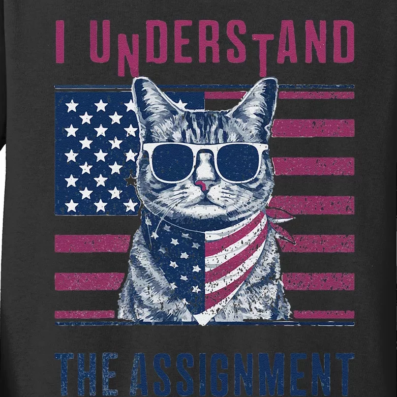 I Understand The Assignment Meme Gift Kids Long Sleeve Shirt