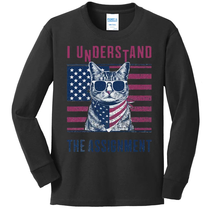 I Understand The Assignment Meme Gift Kids Long Sleeve Shirt