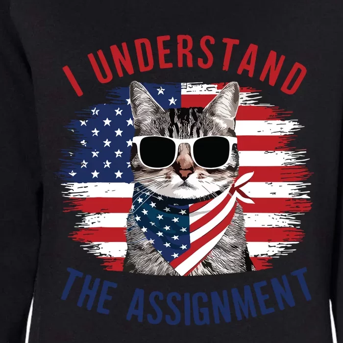 I Understand The Assignment Cat Childless Cat Lady Womens California Wash Sweatshirt