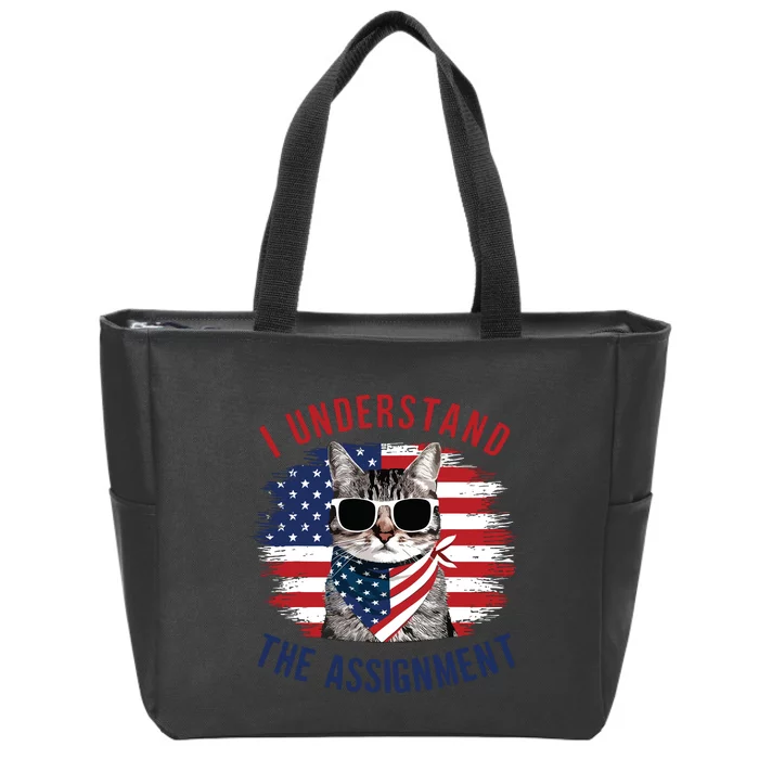 I Understand The Assignment Cat Childless Cat Lady Zip Tote Bag