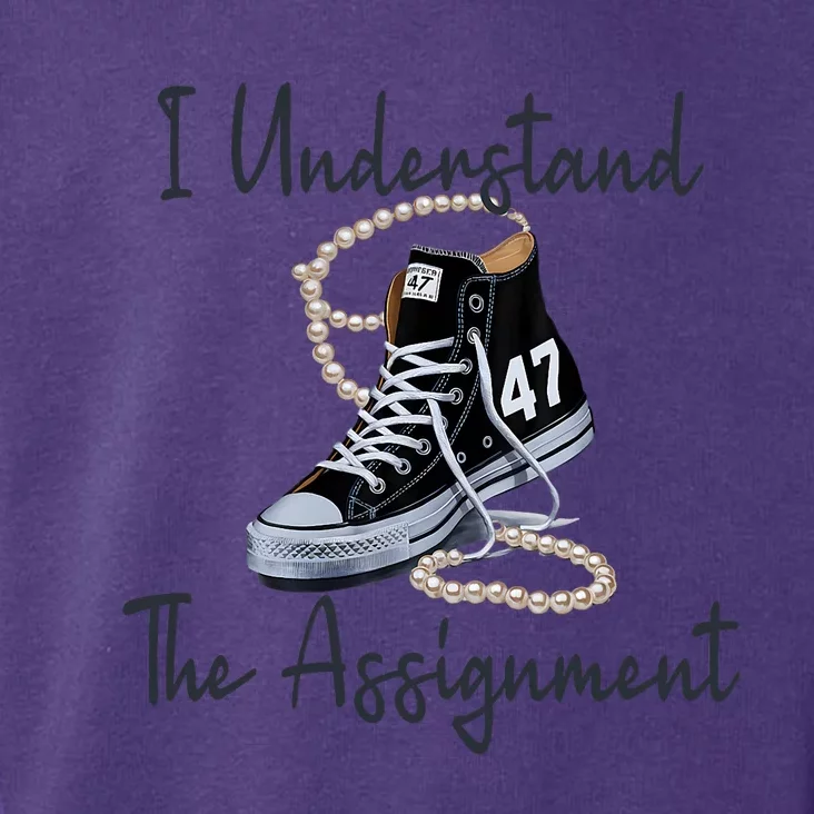 I Understand The Assignment Chucks And Pearls Election 2024 Toddler Hoodie