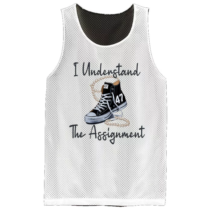 I Understand The Assignment Chucks And Pearls Election 2024 Mesh Reversible Basketball Jersey Tank