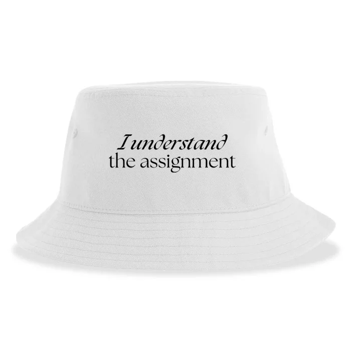 I Understand The Assignment Kamala Harris 2024 Sustainable Bucket Hat