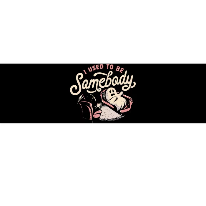 I Used To Be Somebody Funny Death And Ghost Halloween Bumper Sticker