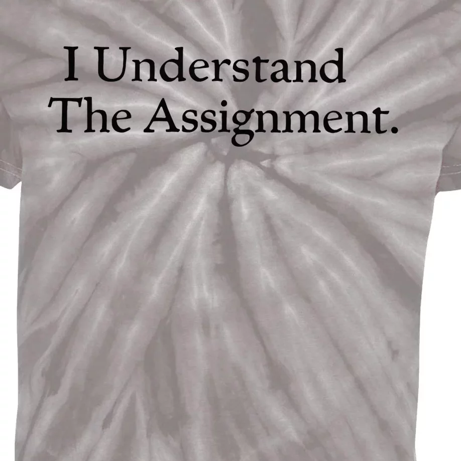 I Understand The Assignment Kids Tie-Dye T-Shirt