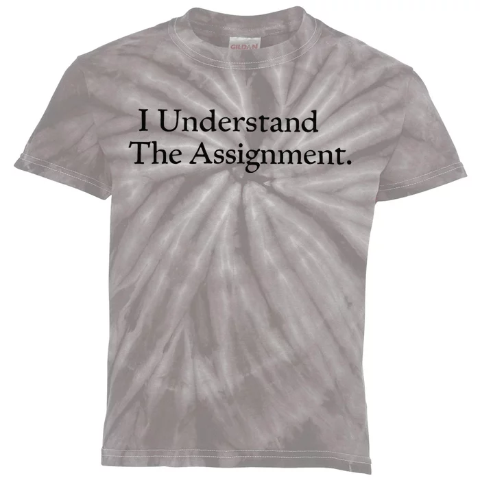 I Understand The Assignment Kids Tie-Dye T-Shirt