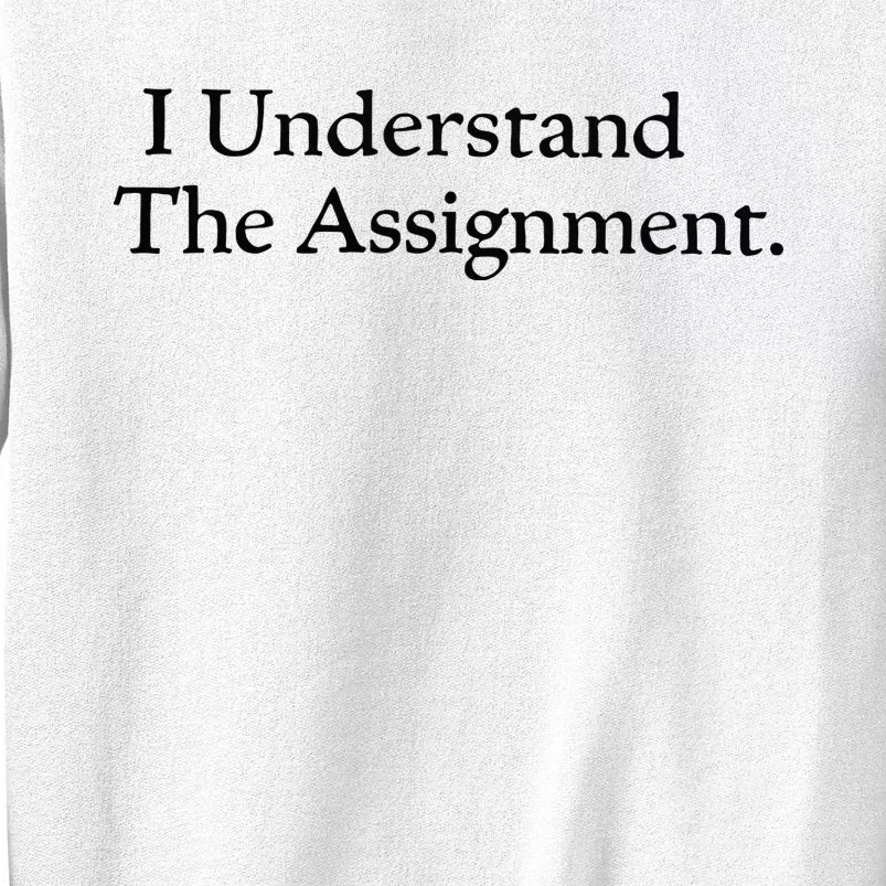 I Understand The Assignment Sweatshirt