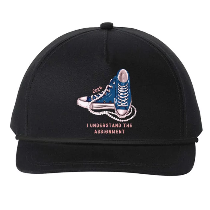 I Understand The Assignment Vote Blue Election 2024 Snapback Five-Panel Rope Hat