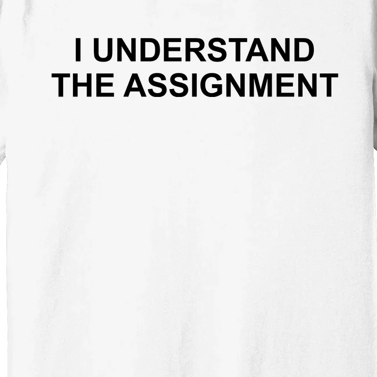 I Understand The Assignment Premium T-Shirt