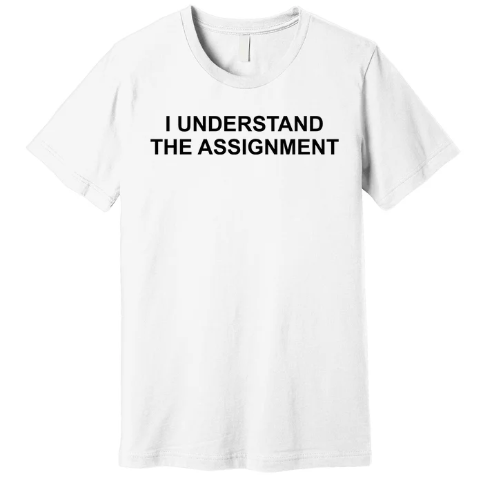 I Understand The Assignment Premium T-Shirt