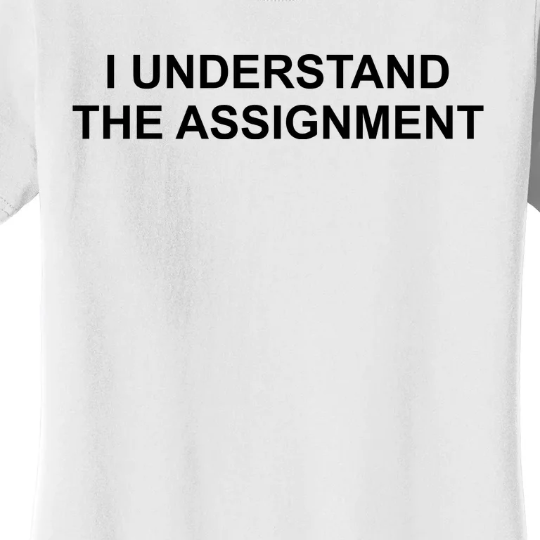 I Understand The Assignment Women's T-Shirt