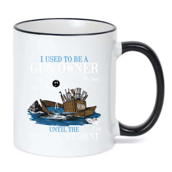 I Used To Be A Gun Owner Until The Boating Accident Funny Gift Black Color Changing Mug