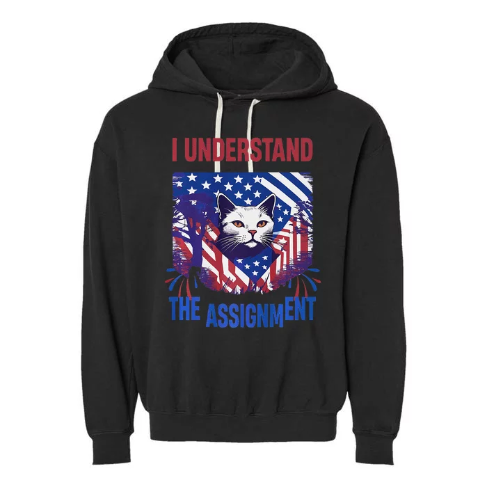 I Understand The Assignment Meme Garment-Dyed Fleece Hoodie