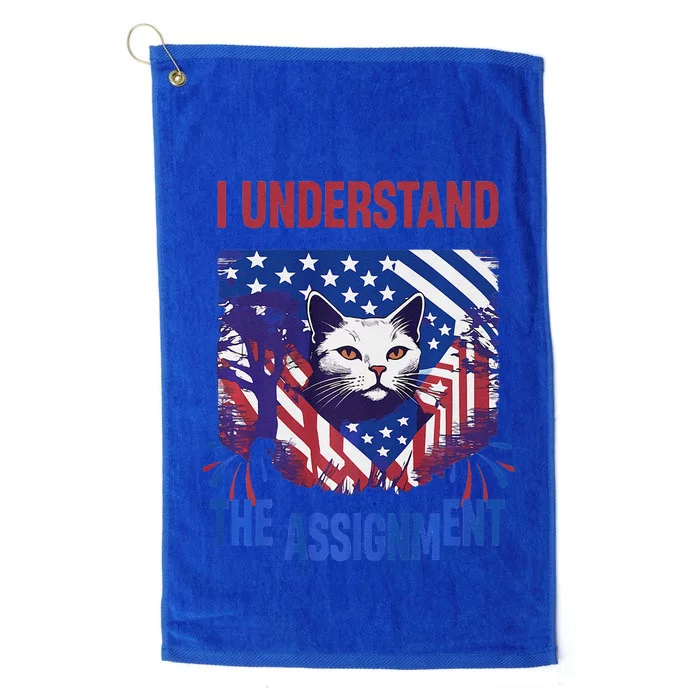 I Understand The Assignment Meme Platinum Collection Golf Towel