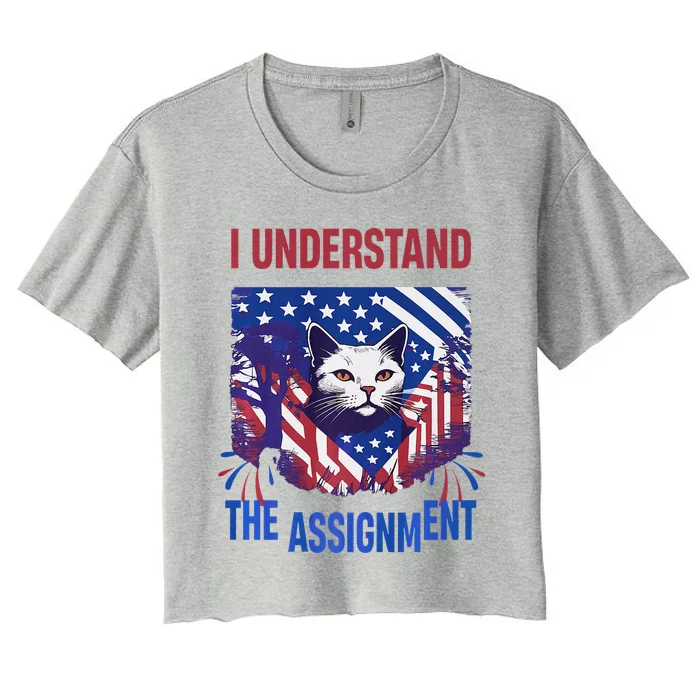 I Understand The Assignment Meme Women's Crop Top Tee