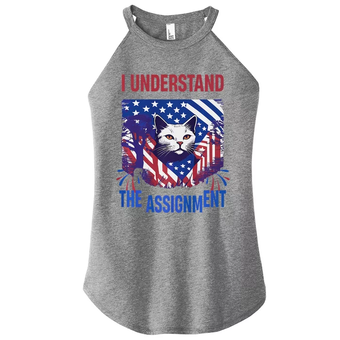 I Understand The Assignment Meme Women’s Perfect Tri Rocker Tank