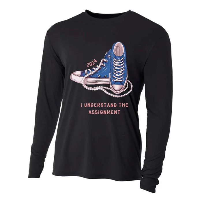 I Understand The Assignment Kamala Harris 2024 Election Cooling Performance Long Sleeve Crew