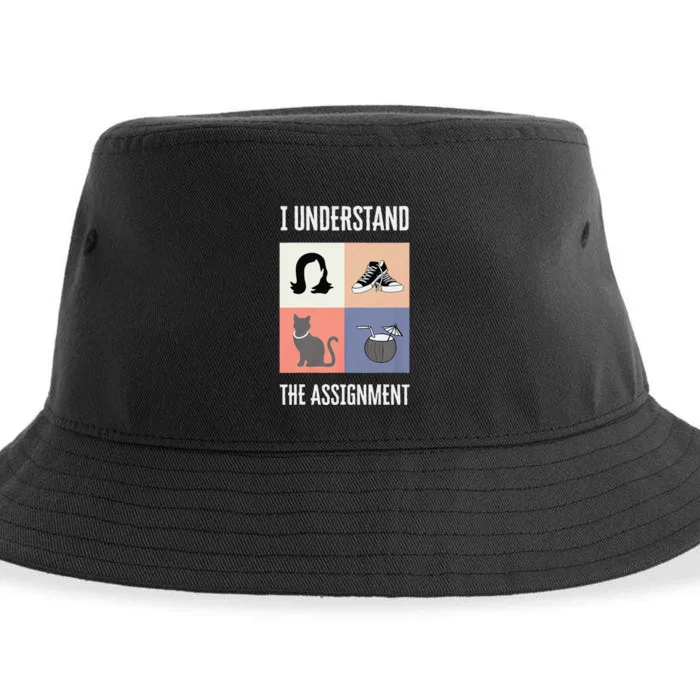 I Understand The Assignment Vote For President Kamala Harris Sustainable Bucket Hat