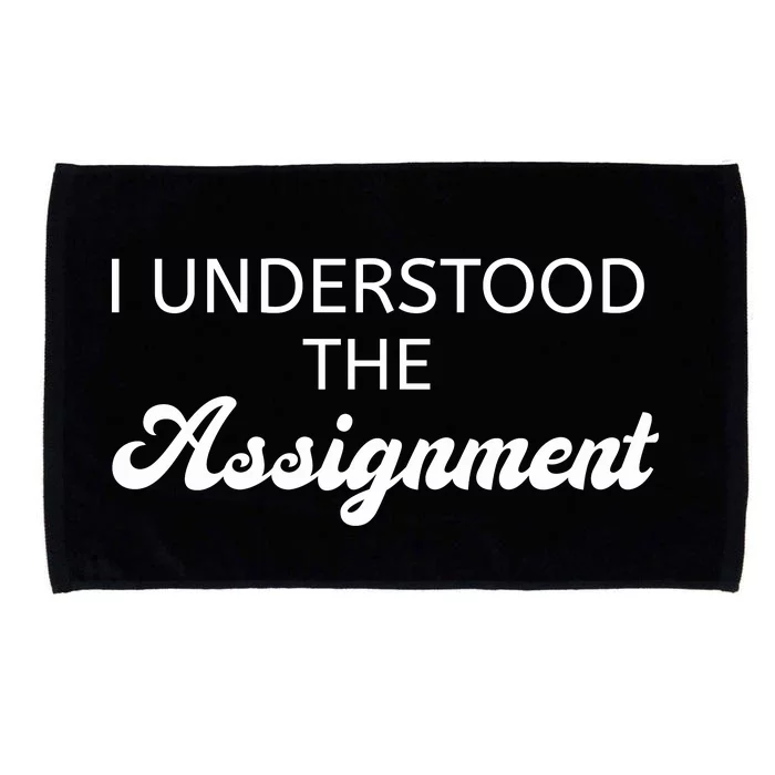 I Understood The Assignment Funny Pop Culture Premium Microfiber Hand Towel