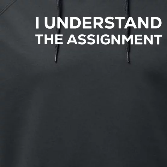 I Understand The Assignment Performance Fleece Hoodie