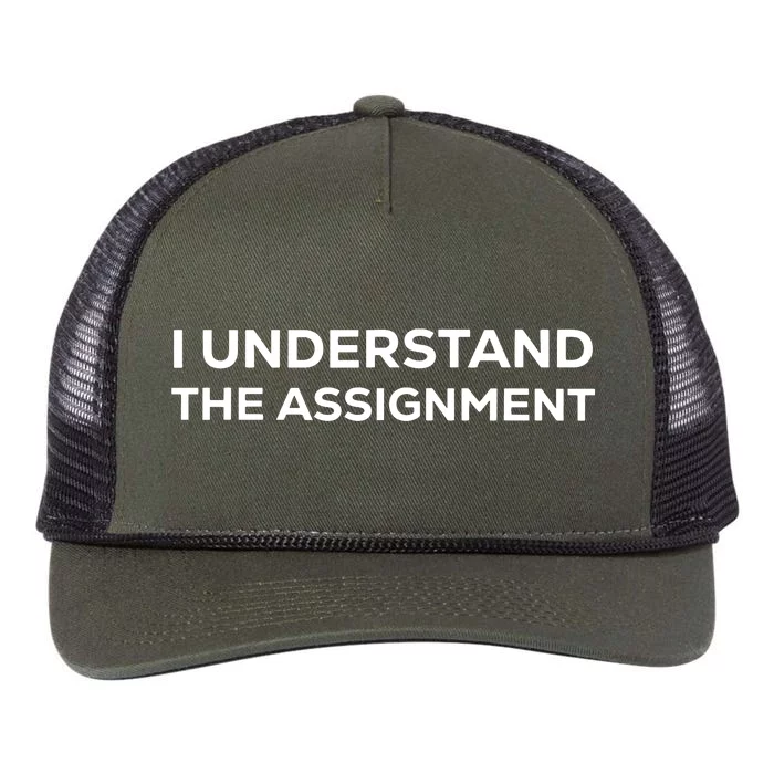 I Understand The Assignment Retro Rope Trucker Hat Cap