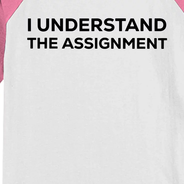 I Understand The Assignment Kids Colorblock Raglan Jersey