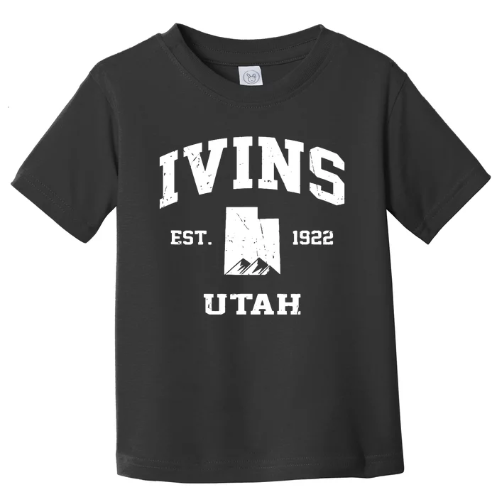 Ivins Utah Ut Vintage State Athletic Style Toddler T-Shirt