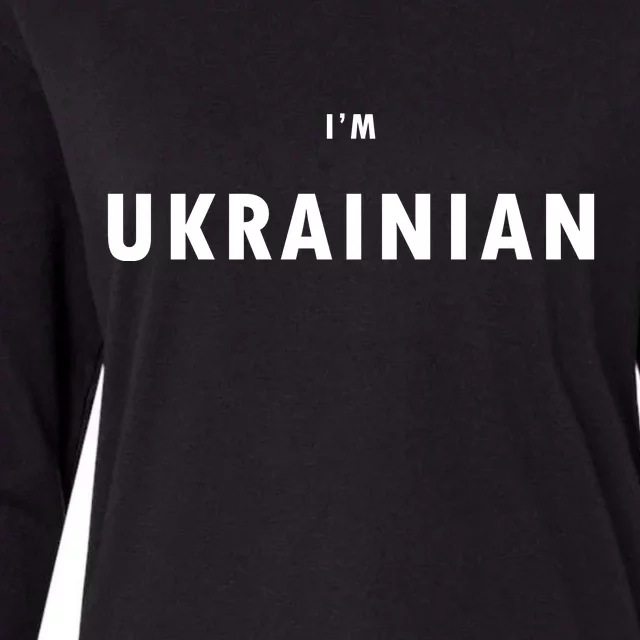 I'm Ukrainian Zelensky Ukraine Patriotic Proud Womens Cotton Relaxed Long Sleeve T-Shirt