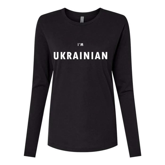 I'm Ukrainian Zelensky Ukraine Patriotic Proud Womens Cotton Relaxed Long Sleeve T-Shirt