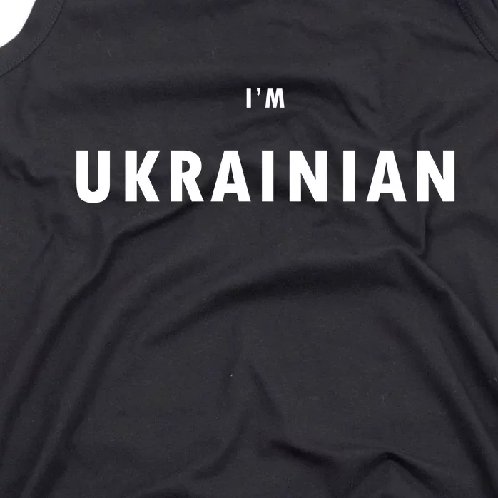 I'm Ukrainian Zelensky Ukraine Patriotic Proud Tank Top