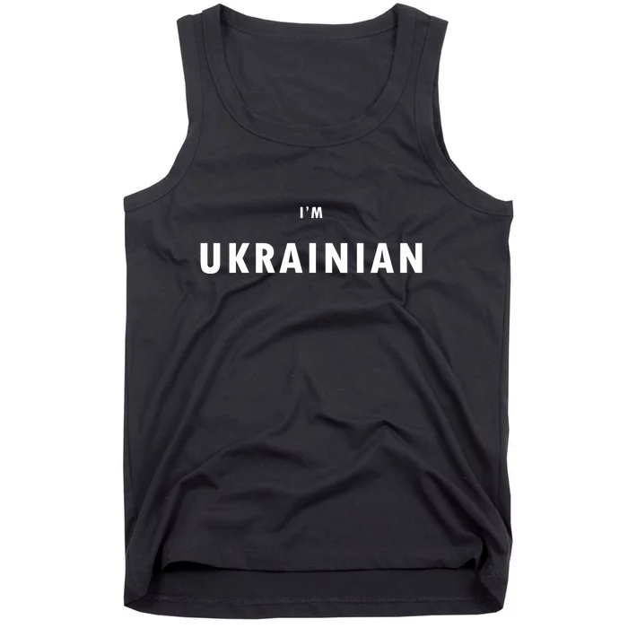 I'm Ukrainian Zelensky Ukraine Patriotic Proud Tank Top