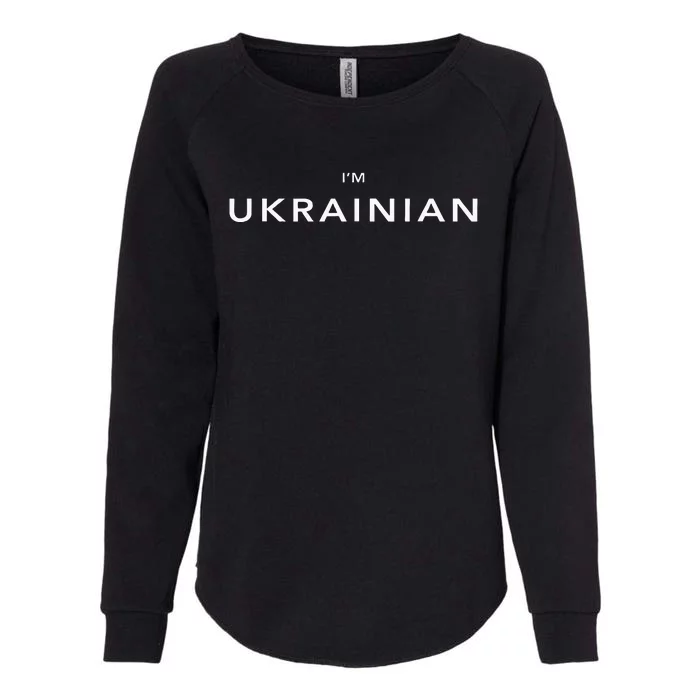 Im Ukrainian Zelensky Ukraine Patriotic Proud Ukrainians Womens California Wash Sweatshirt