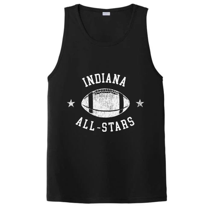 Indiana Vintage Allstars Football Retro 80s Performance Tank