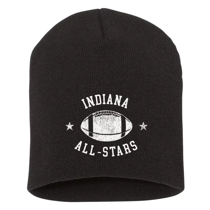 Indiana Vintage Allstars Football Retro 80s Short Acrylic Beanie