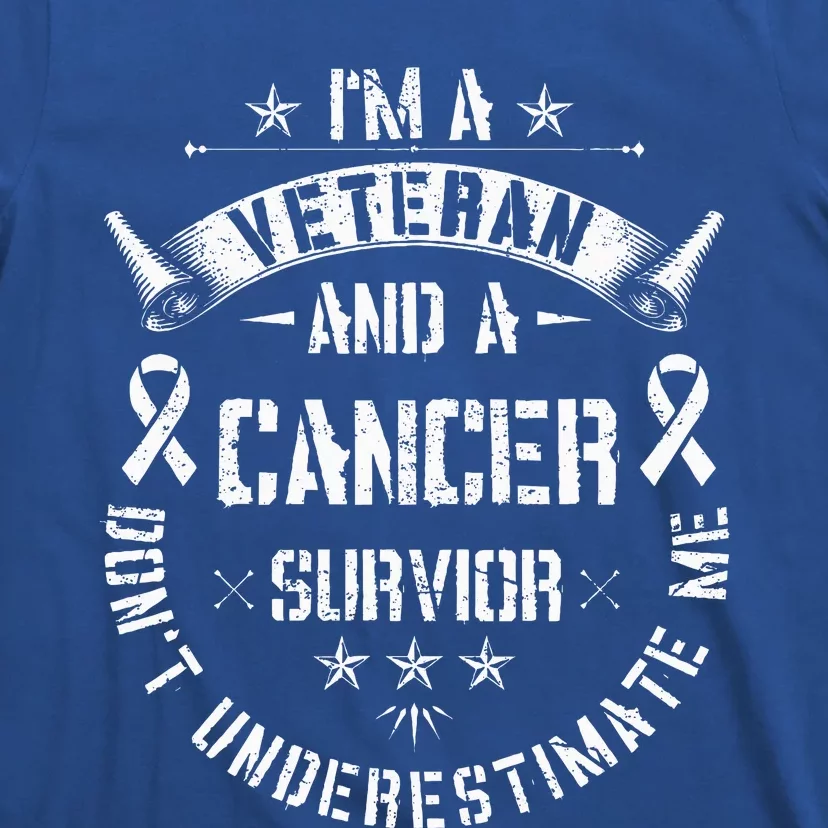 IM Veteran And Cancer Survivor Army Warrior Military T-Shirt