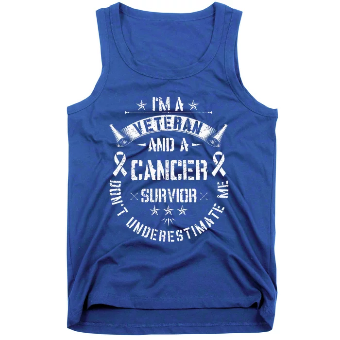 IM Veteran And Cancer Survivor Army Warrior Military Tank Top