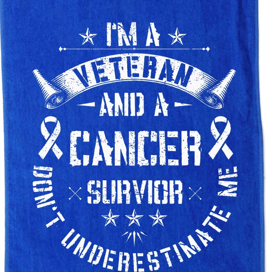 IM Veteran And Cancer Survivor Army Warrior Military Platinum Collection Golf Towel