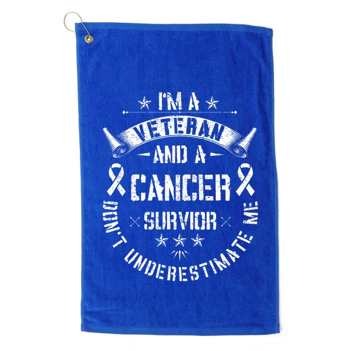 IM Veteran And Cancer Survivor Army Warrior Military Platinum Collection Golf Towel