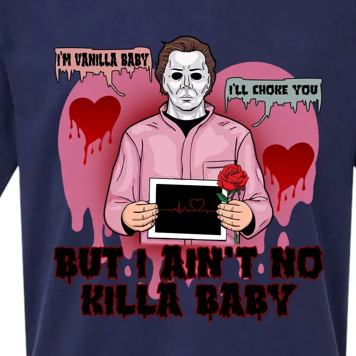 Im Vanilla Baby Ill Choke Youvalentines Day Horror Movie Sueded Cloud Jersey T-Shirt