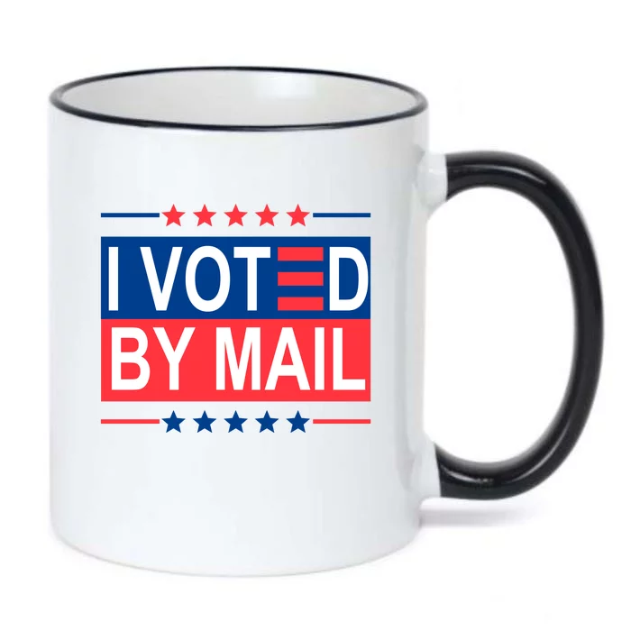 I Voted By Mail Black Color Changing Mug